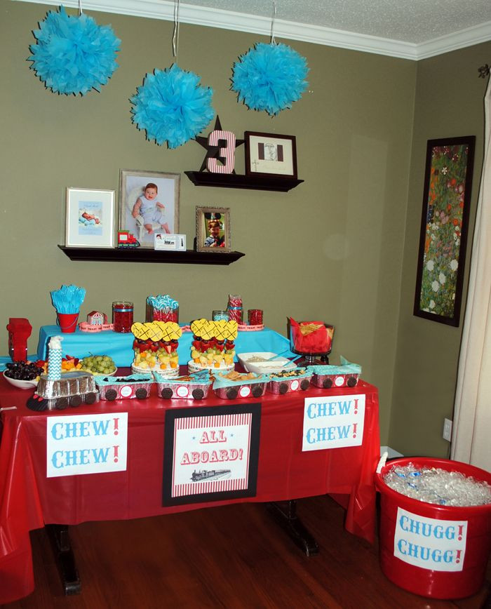 Food Ideas For 3 Year Old Birthday Party
 Railroad Train Themed Birthday Party for 3 year old boy