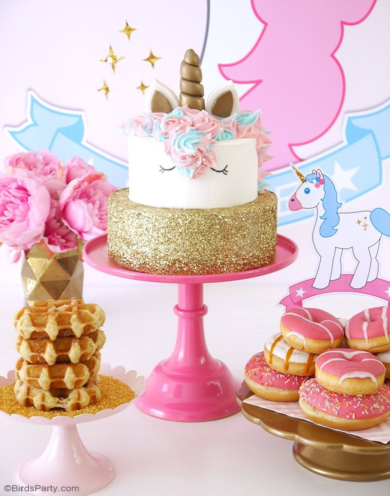 Food Ideas For Unicorn Party
 My Daughter s Unicorn Birthday Slumber Party Party Ideas