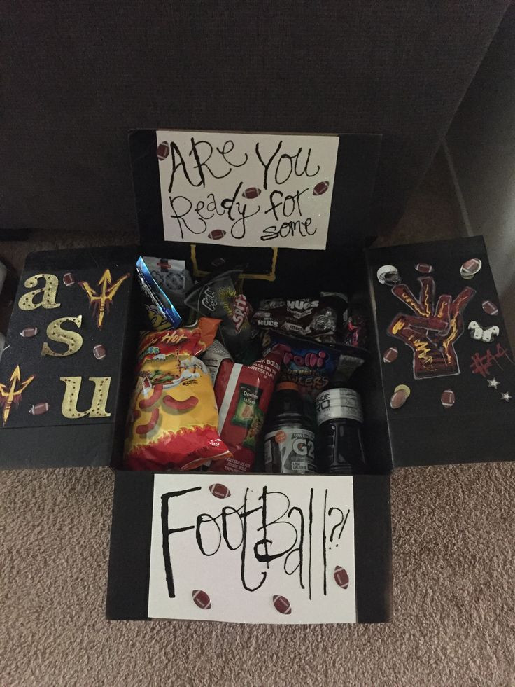 Football Gift Ideas For Boyfriend
 Football player care package