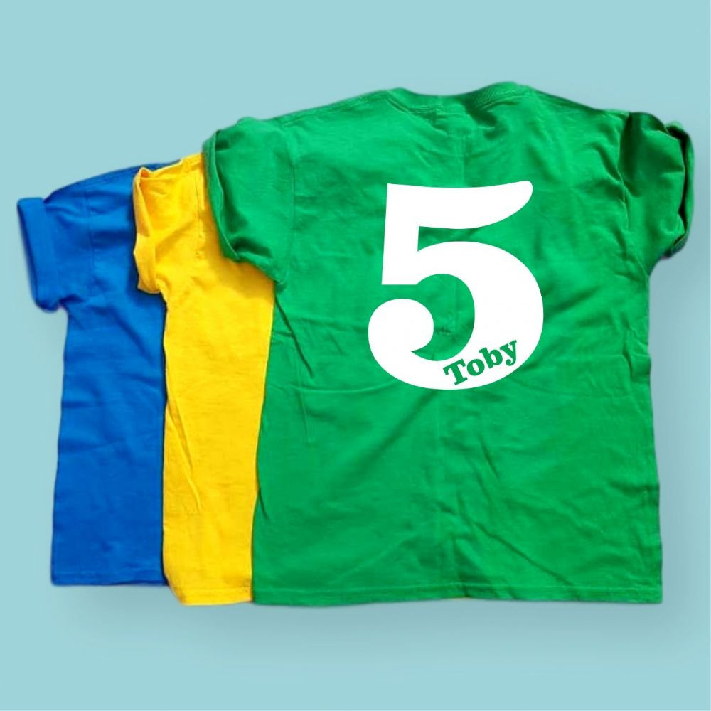 Football Gifts For Kids
 Personalised Name Number childrens t shirt kids tshirt