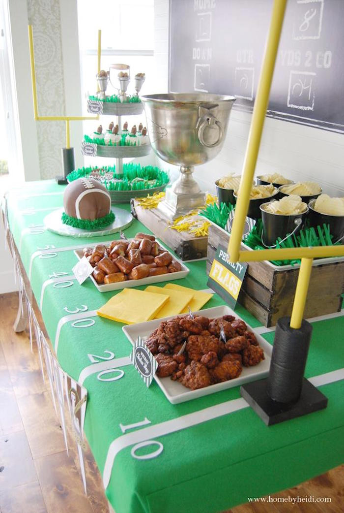 Football Party Food Ideas For Adults
 Kara s Party Ideas Football Frenzy Themed Birthday Party