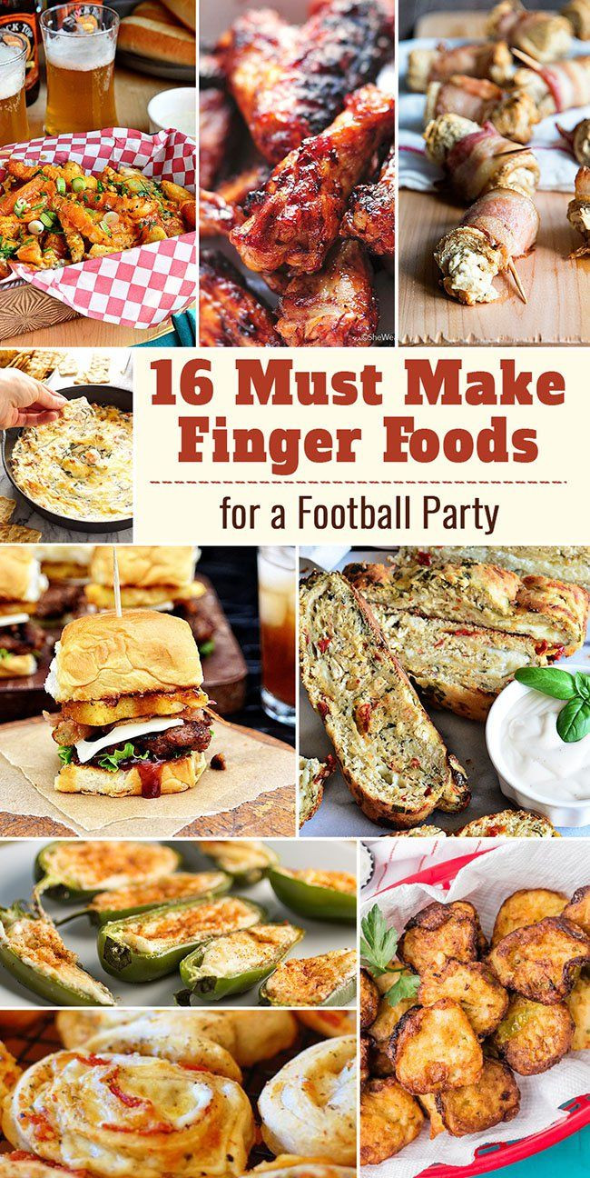 Football Party Food Ideas For Adults
 16 Must Make Finger Foods for a Football Party