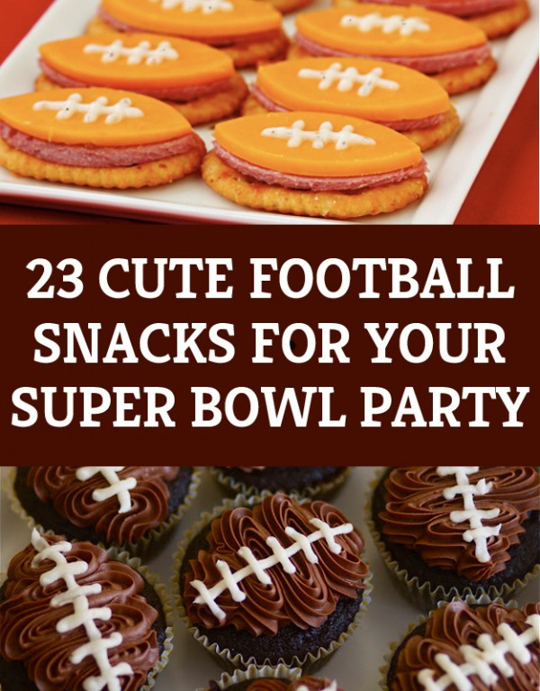 Football Party Food Ideas For Adults
 23 Cute Football Snacks for Your Super Bowl Party – Party