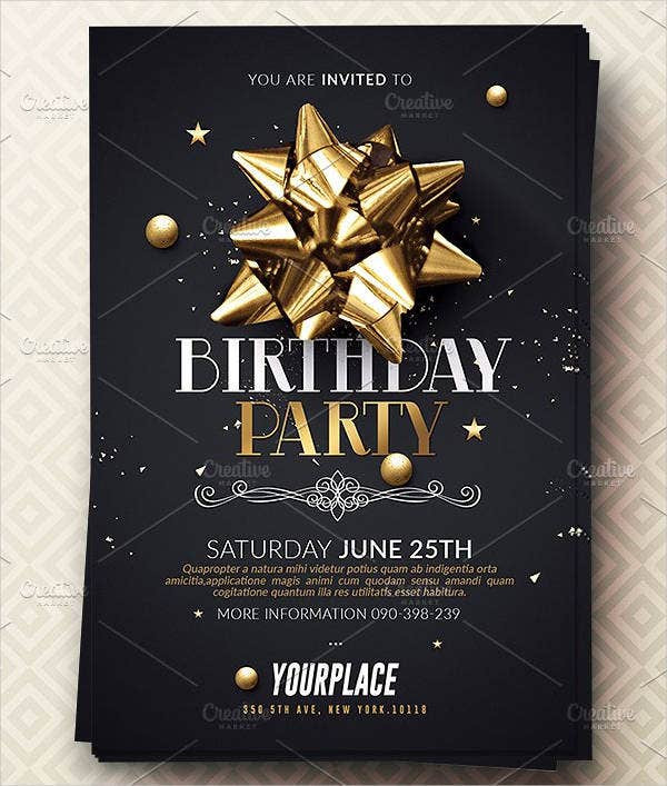 Formal Birthday Invitations
 17 Formal Party Invitations PSD EPS AI
