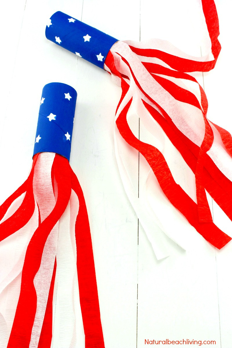 Fourth Of July Art Projects For Preschoolers
 4th of July Craft Idea Patriotic Kids Blower Natural