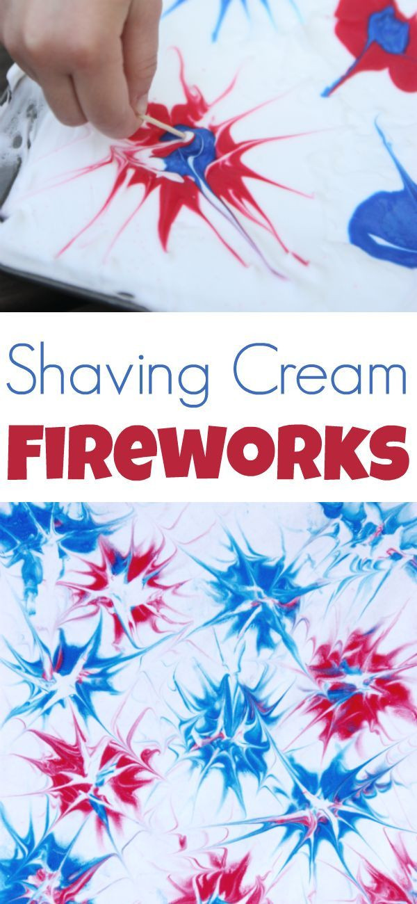 Fourth Of July Art Projects For Preschoolers
 Shaving Cream Fireworks