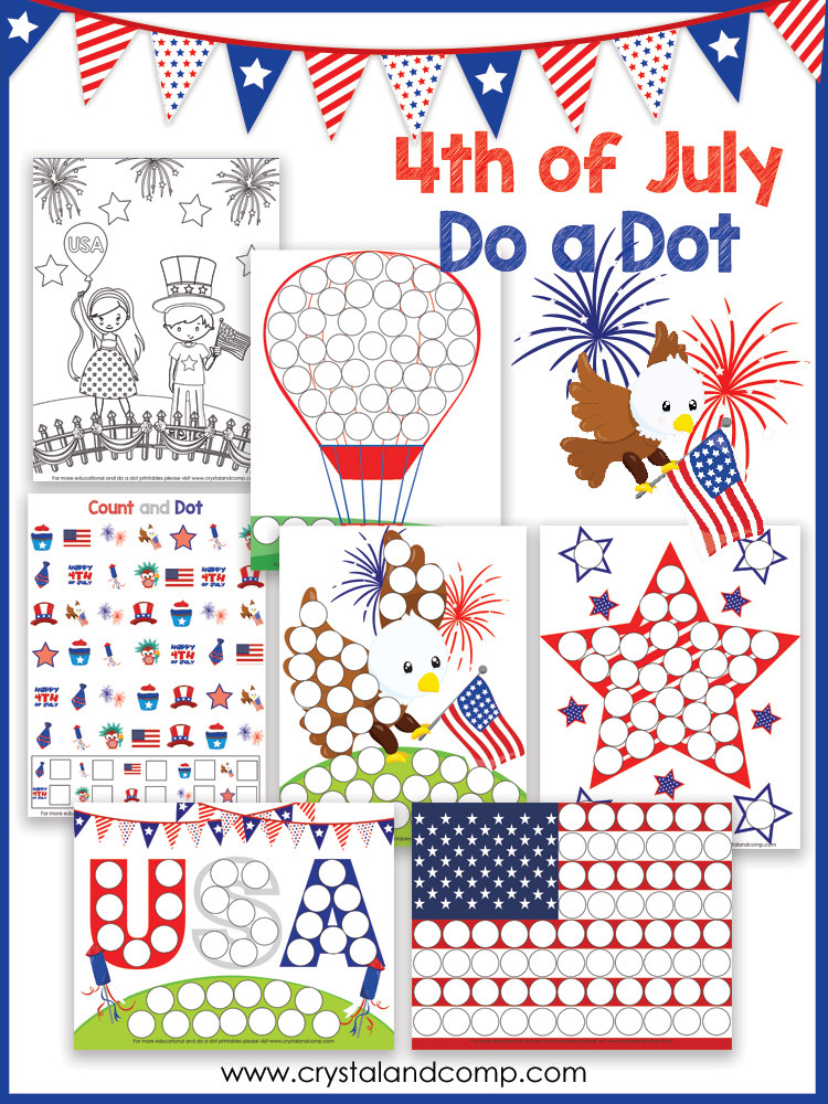 Fourth Of July Art Projects For Preschoolers
 4th of July Preschool Do a Dot Printable