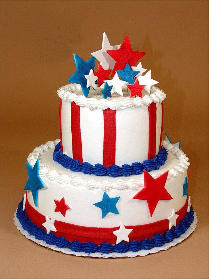 Fourth Of July Birthday Cakes
 211 best images about 4th of July Cakes on Pinterest