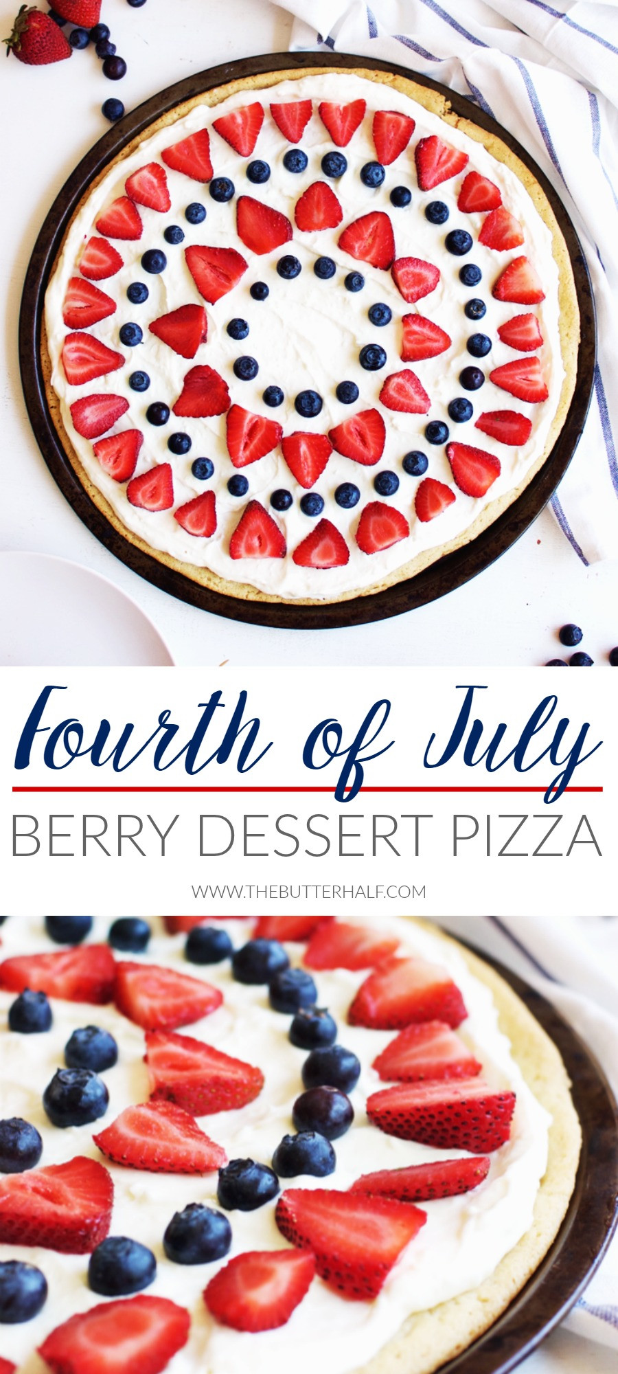 Fourth Of July Desserts Pinterest
 Fourth of July Berry Dessert Pizza