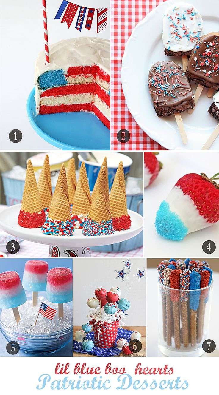 Fourth Of July Desserts Pinterest
 July 4th Desserts 4th of July
