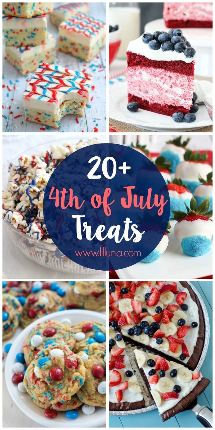 Fourth Of July Snacks And Desserts
 20 4th of July Desserts Lil Luna