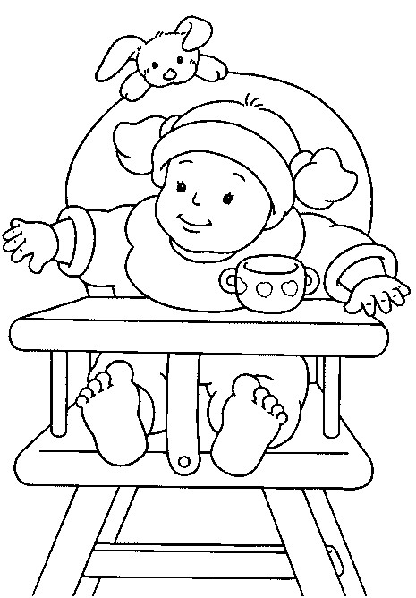 Free Baby Coloring Pages
 Free Printable Baby Coloring Pages For Kids