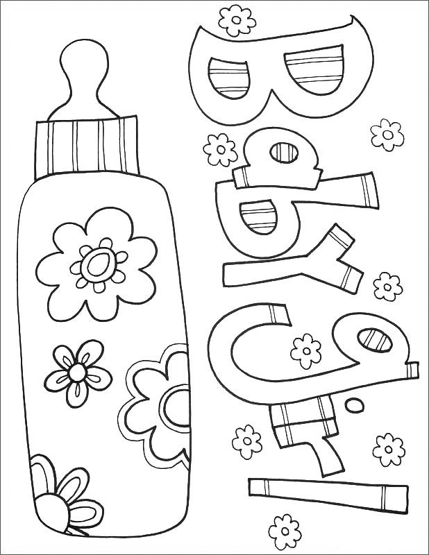 Free Baby Coloring Pages
 Free Printable Baby Coloring Pages For Kids