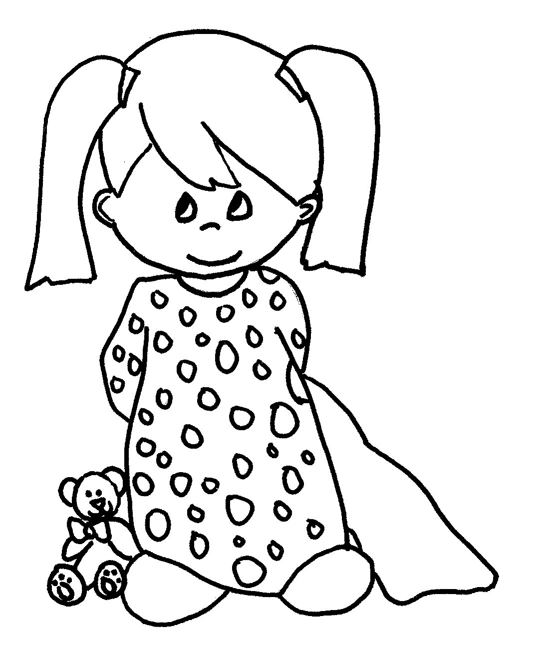 Free Baby Coloring Pages
 Free Printable Baby Coloring Pages For Kids