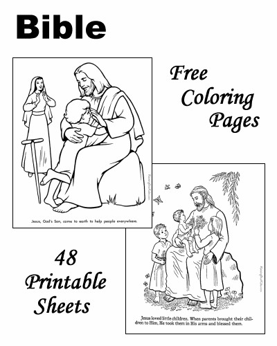 Free Bible Coloring Pages For Kids
 Free Printable Bible Coloring Pages