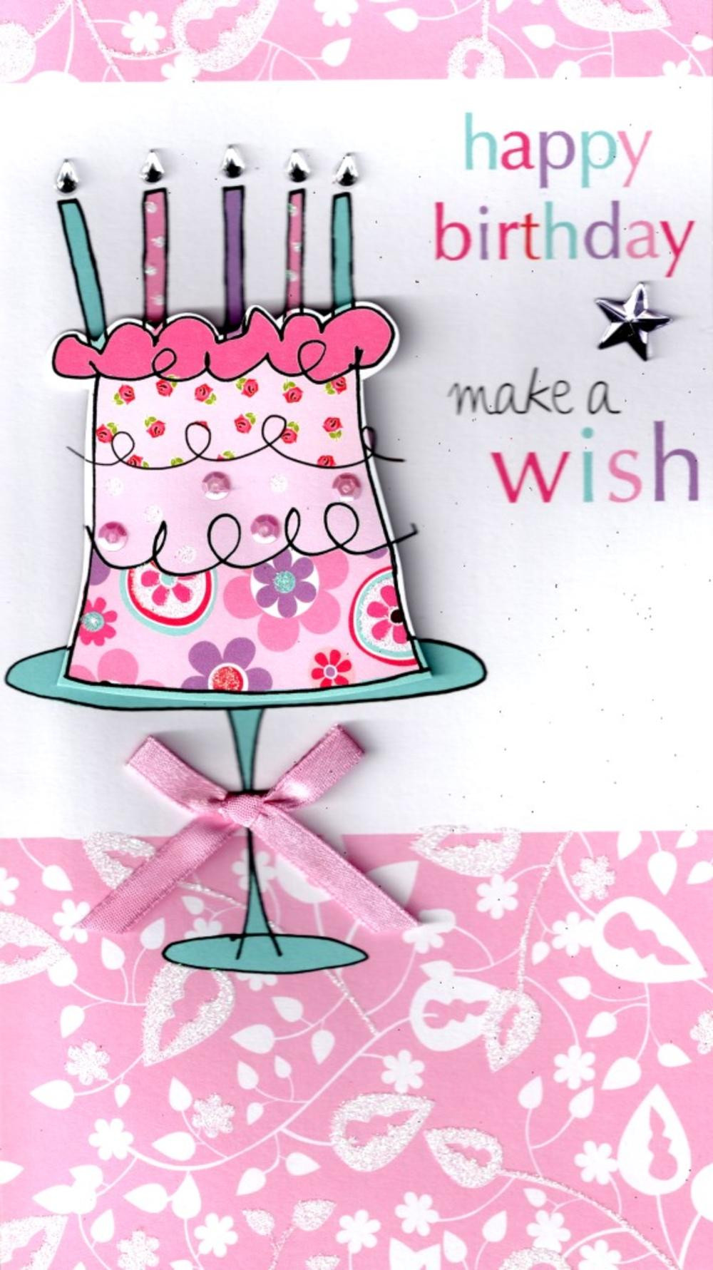 Free Birthday Card Maker
 Make A Wish Happy Birthday Greeting Card