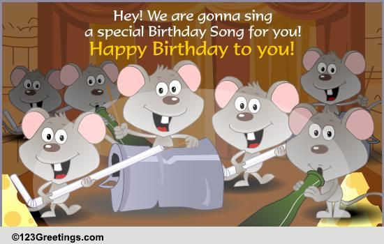 Free Birthday Singing Cards
 A Special Birthday Song Free Songs eCards Greeting Cards