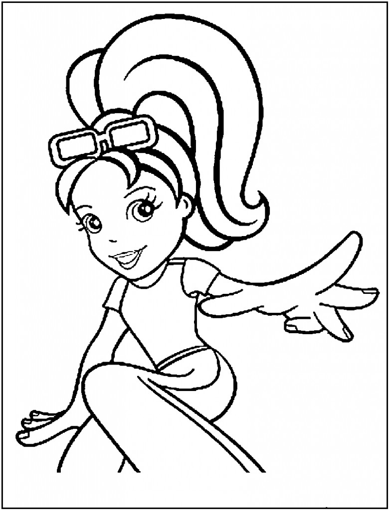 Free Coloring For Kids
 Free Printable Polly Pocket Coloring Pages For Kids