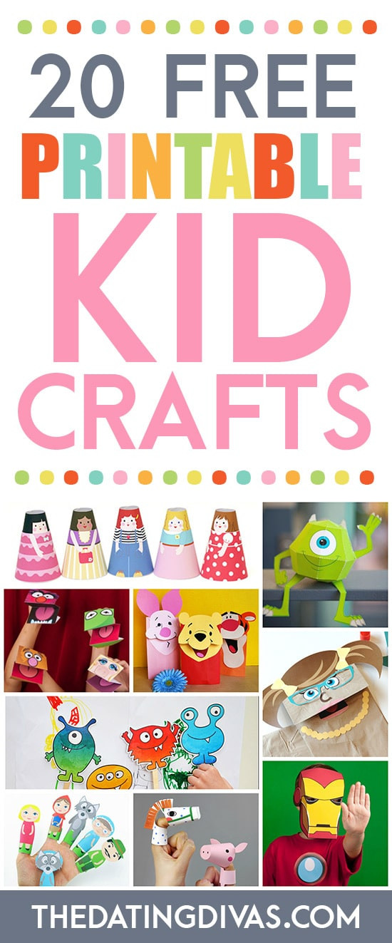Free Craft Ideas For Kids
 101 Free Printables for Kids From The Dating Divas