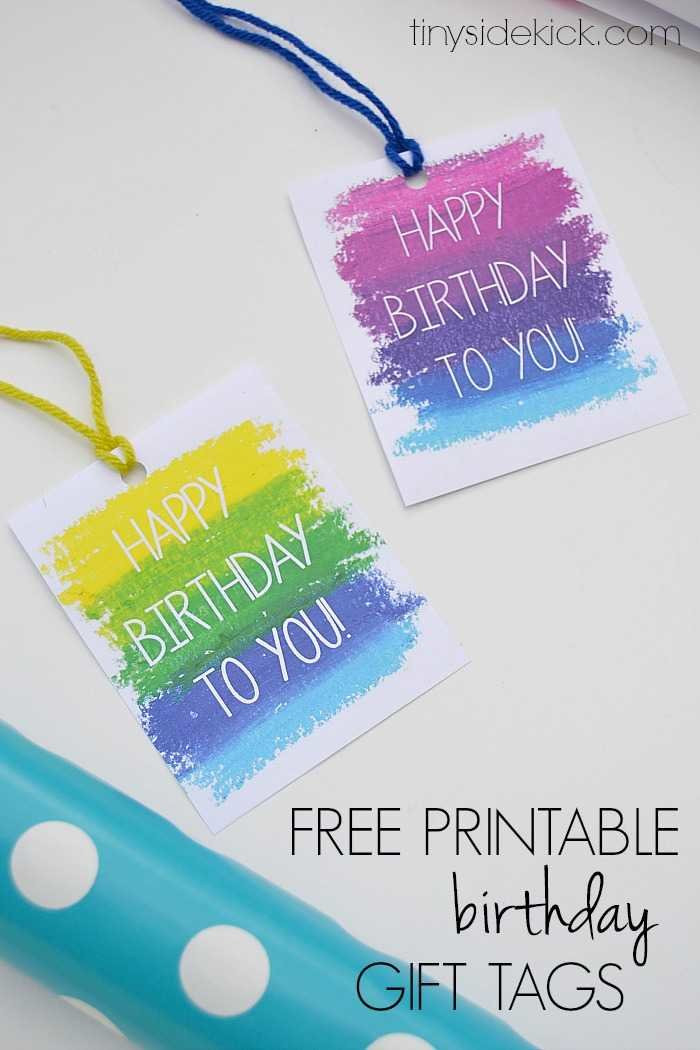 Free Gifts On Birthday
 Free Printable Birthday Gift Tags