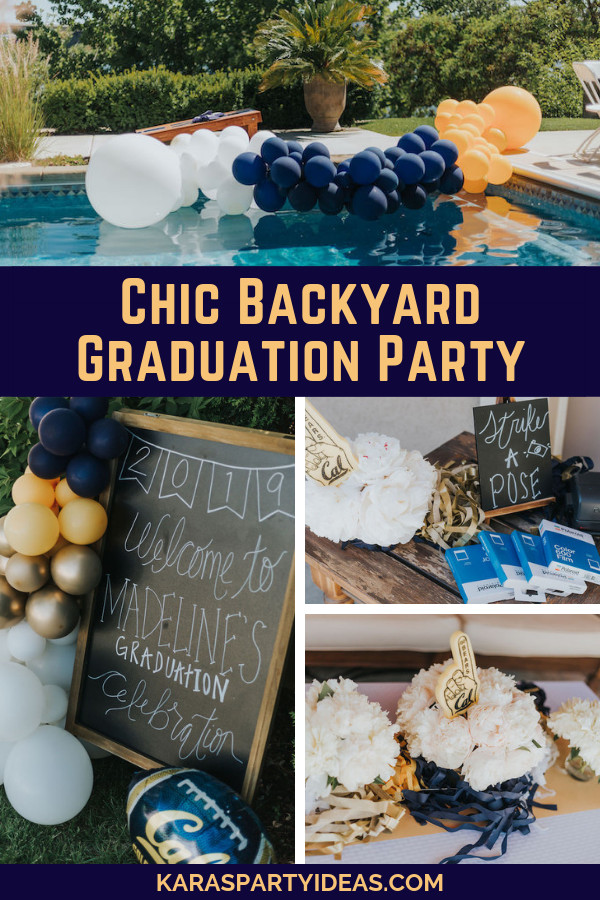 Free High School Graduation Backyard Party Ideas
 Kara s Party Ideas Chic Backyard Graduation Party
