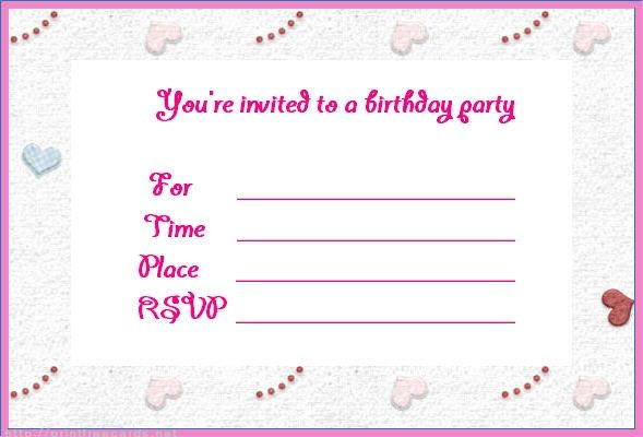 Free Online Birthday Invitations
 Cool Free line Birthday Invitations