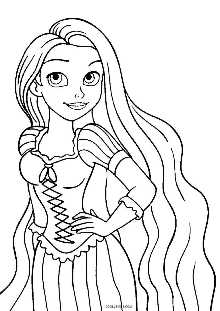Free Online Coloring Pages For Kids
 Free Printable Tangled Coloring Pages For Kids