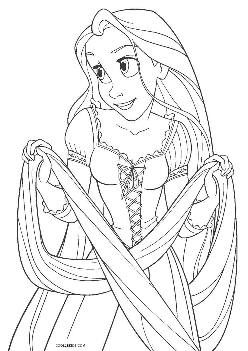 Free Online Coloring Pages For Kids
 Free Printable Tangled Coloring Pages For Kids