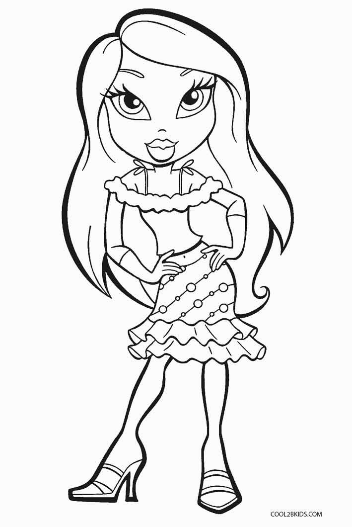 Free Online Coloring Pages For Kids
 Free Printable Bratz Coloring Pages For Kids
