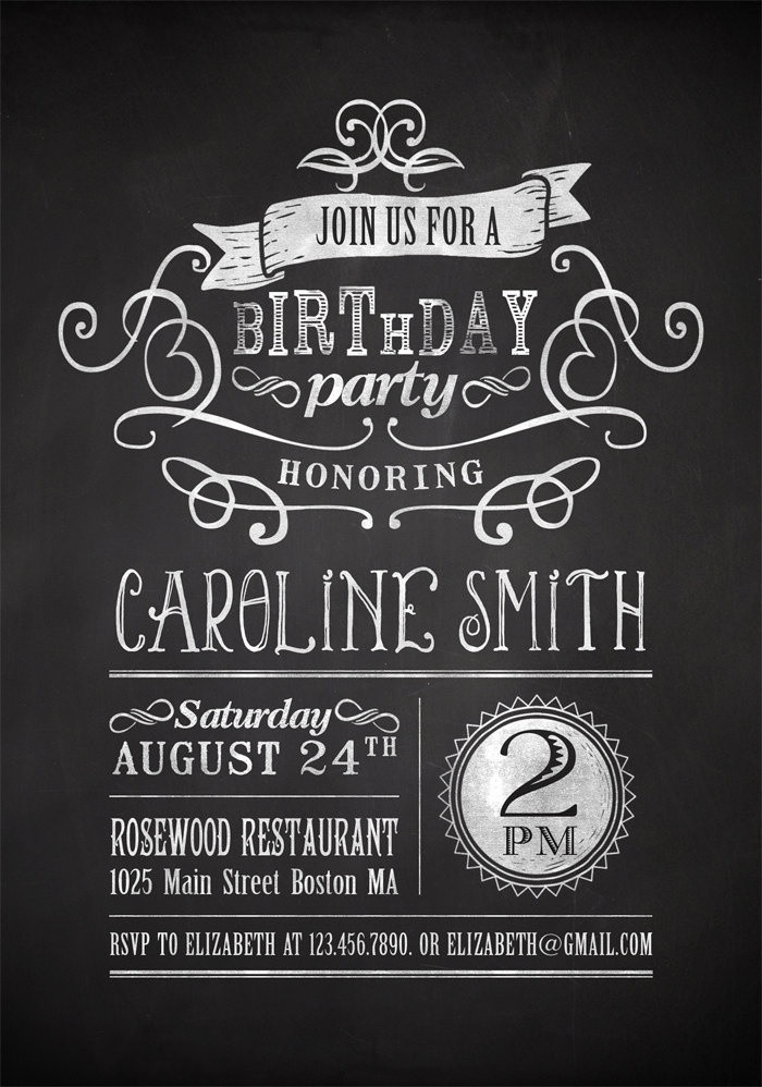 Free Printable Birthday Invitations For Adults
 Free Printable Birthday Invitation for Adult