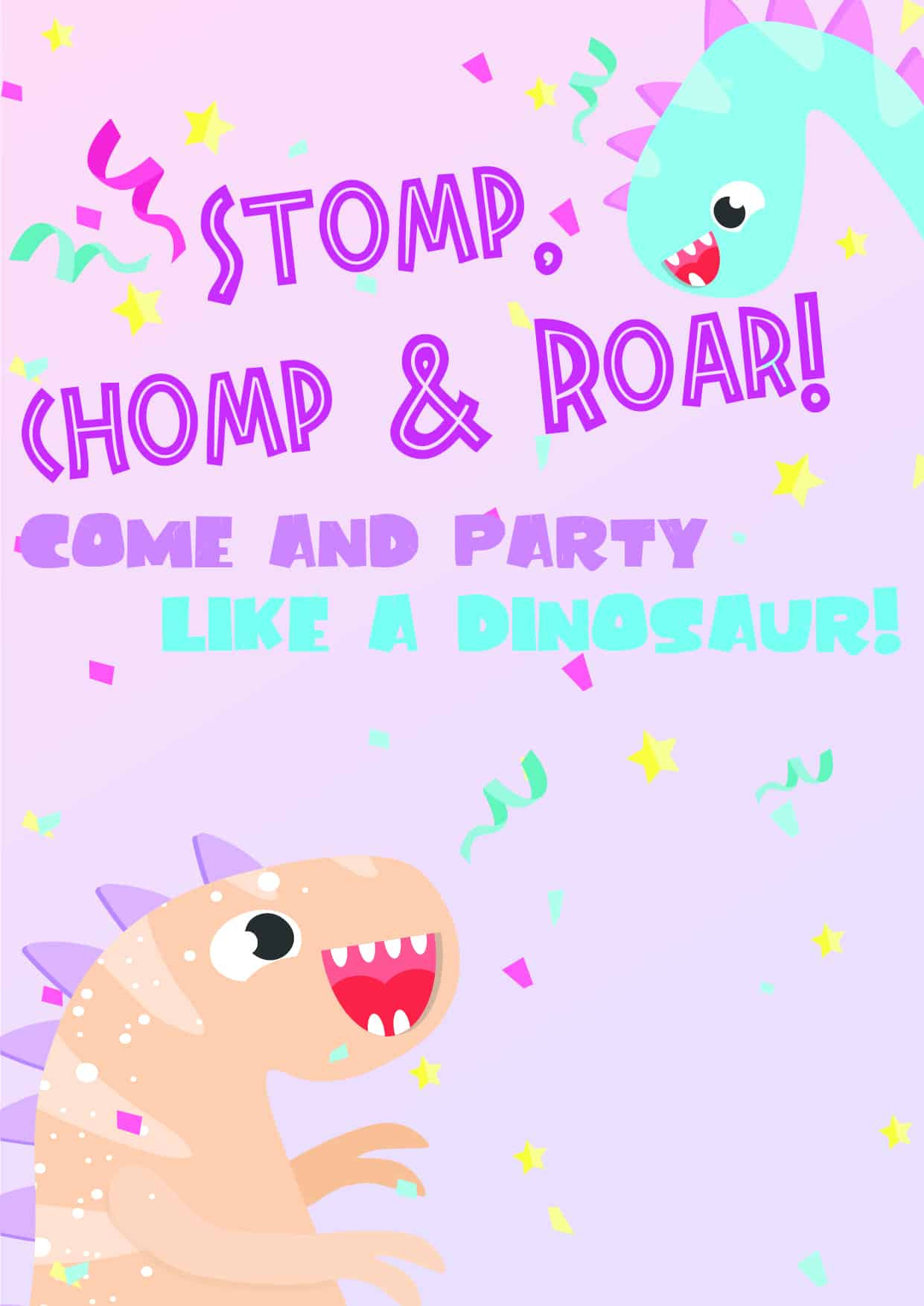 Free Printable Dinosaur Birthday Invitations
 Dinosaur Birthday Invitations Free Printable Party