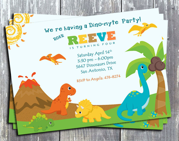Free Printable Dinosaur Birthday Invitations
 Free Printable Dinosaur Birthday Invitations