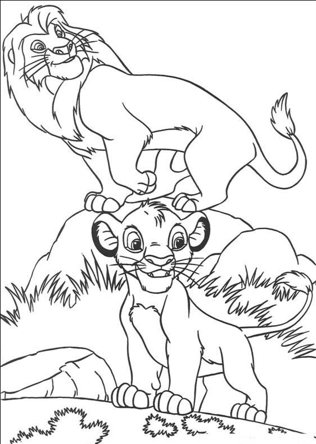 Free Printable Kids Coloring Pages
 Free Printable Simba Coloring Pages For Kids