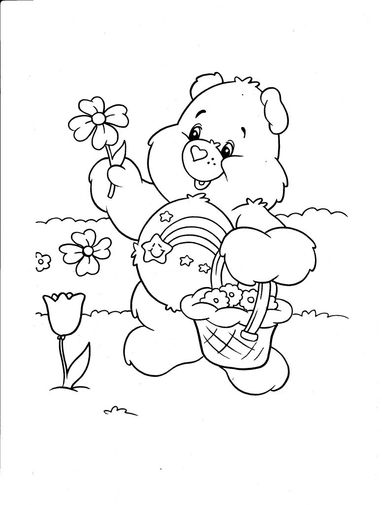 Free Printable Kids Coloring Pages
 Free Printable Care Bear Coloring Pages For Kids