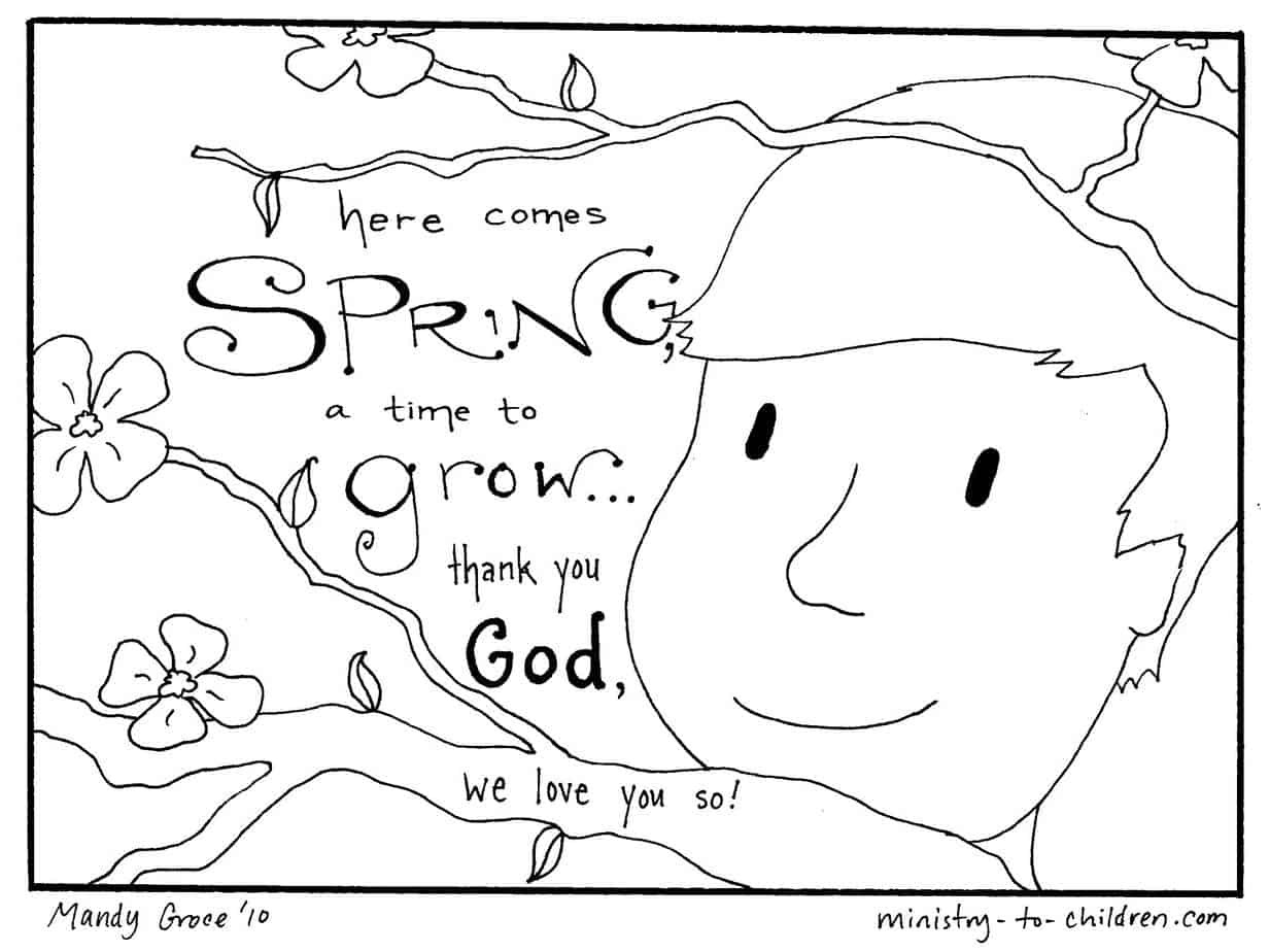 Free Printable Spring Coloring Pages
 2 Spring Coloring Pages [Easy PDF Print] Free
