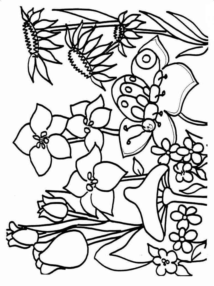 Free Printable Spring Coloring Pages
 Spring coloring pages Download and print spring coloring