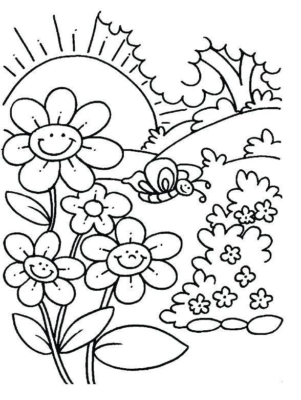 Free Printable Spring Coloring Pages
 Spring Season Colouring Pages at GetColorings
