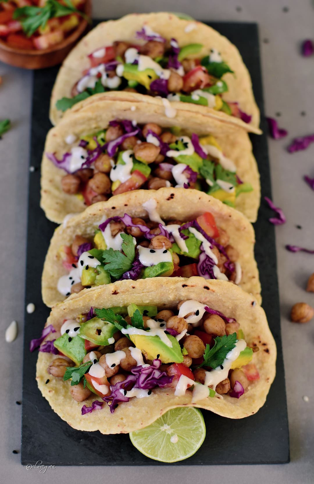 Free Vegan Recipes
 Vegan chickpea tacos