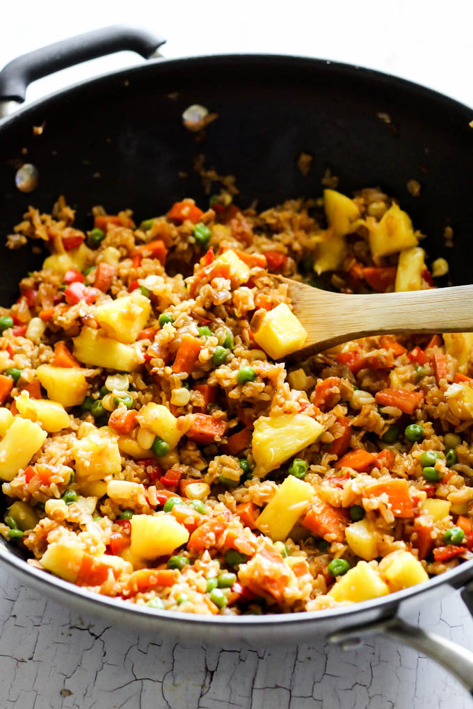 Free Vegan Recipes
 Easy Pineapple Fried Rice vegan & gluten free