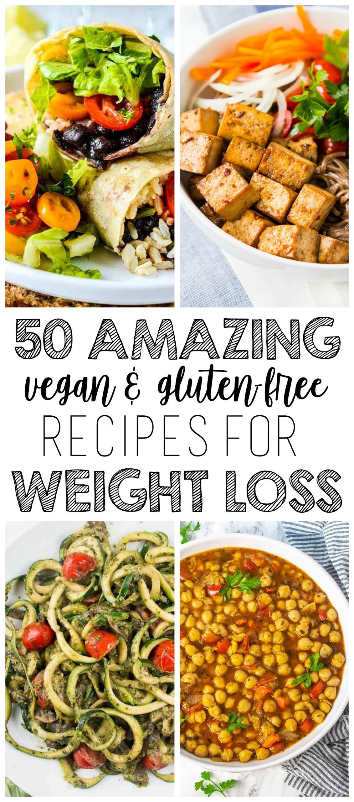 Free Vegan Recipes
 50 AMAZING Vegan Meals for Weight Loss Gluten Free & Low