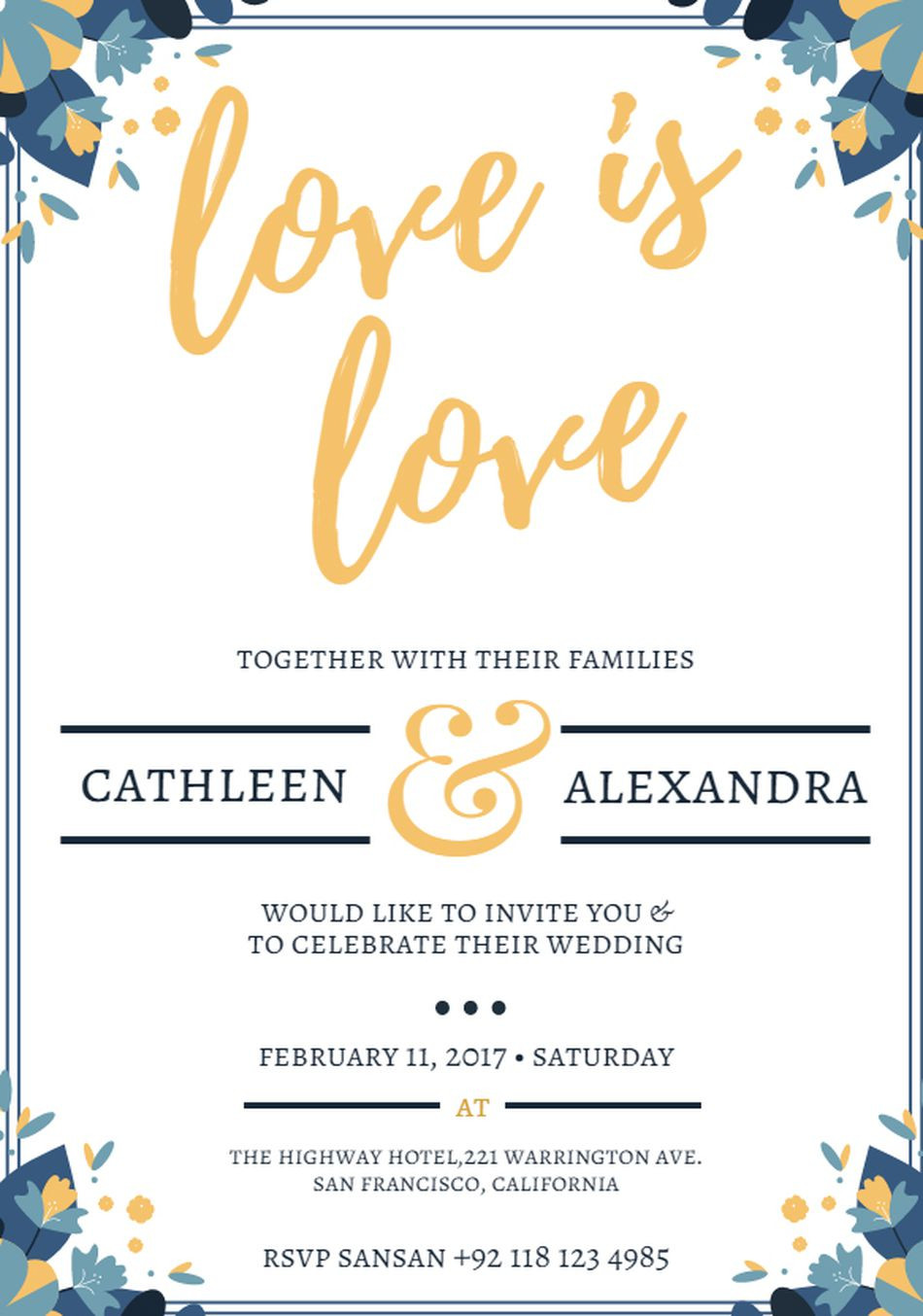 Free Wedding Invitation Samples
 550 Free Wedding Invitation Templates You Can Customize