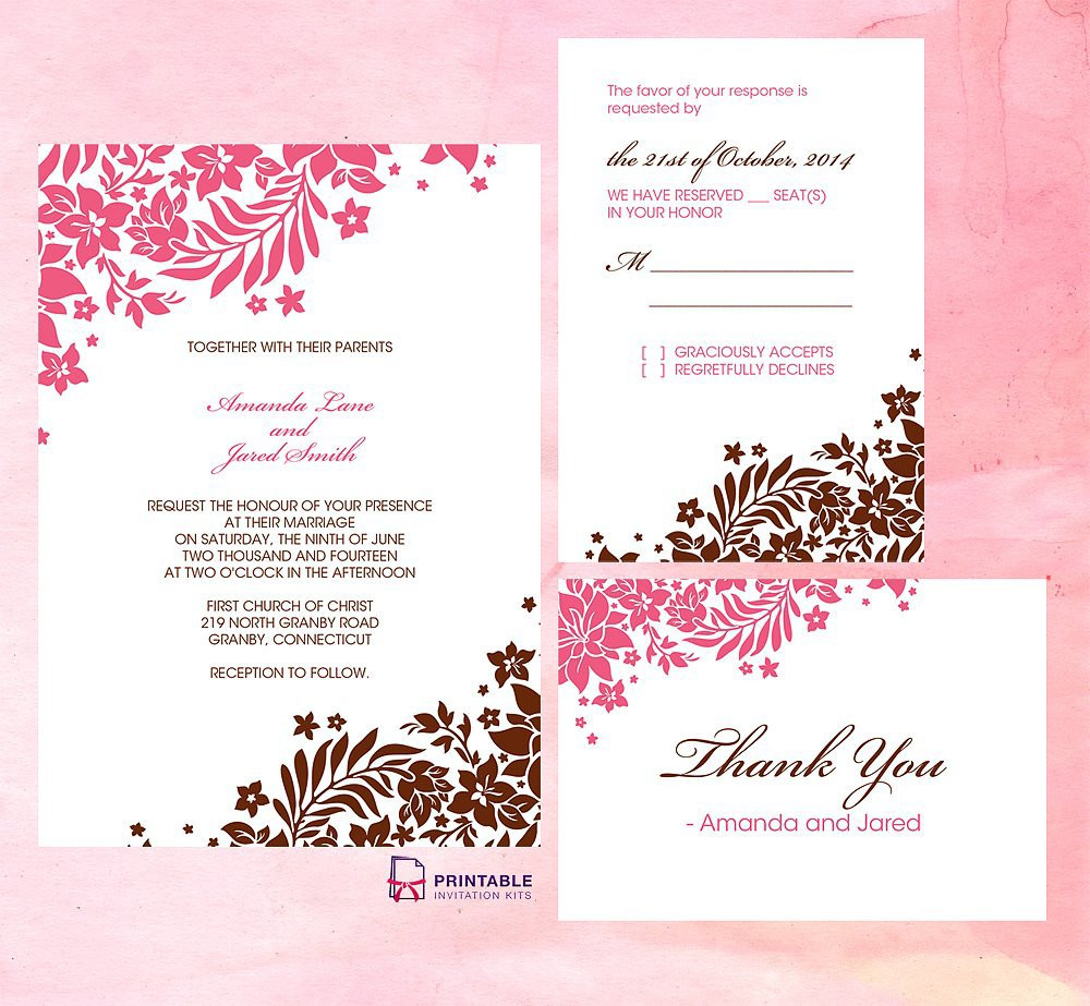 Free Wedding Invitation Samples
 wedding invitation Free wedding invitation templates