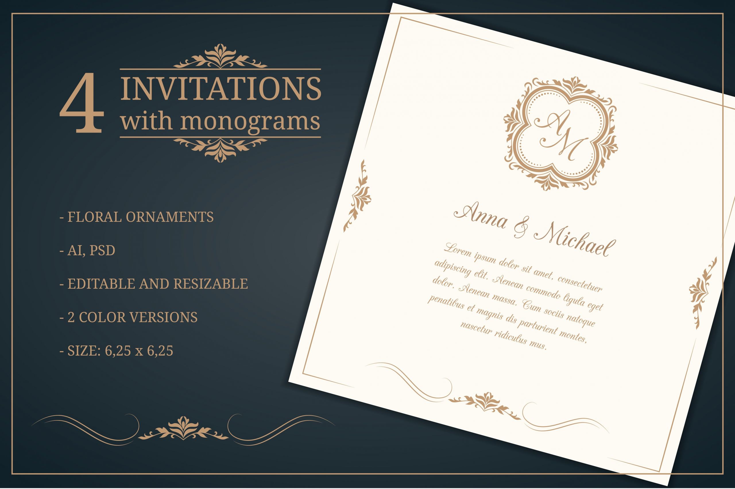 Free Wedding Invitation Samples
 Wedding invitations with monograms Wedding Templates