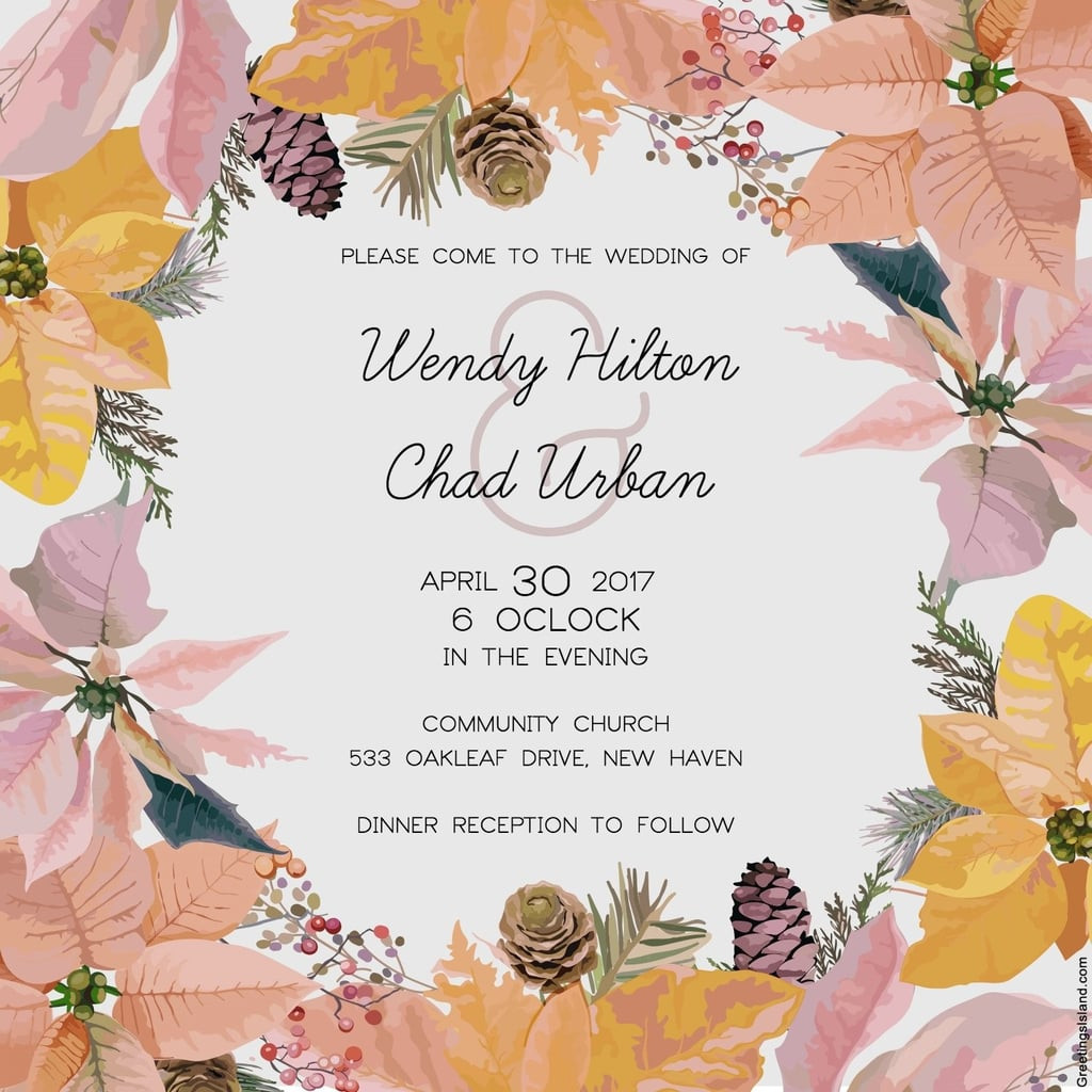 Free Wedding Invites
 Free Printable Wedding Invitations