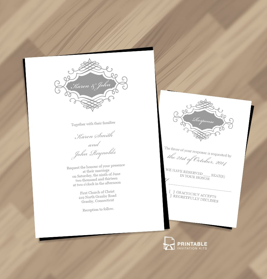 Free Wedding Invites
 Free Printable Wedding Invitations