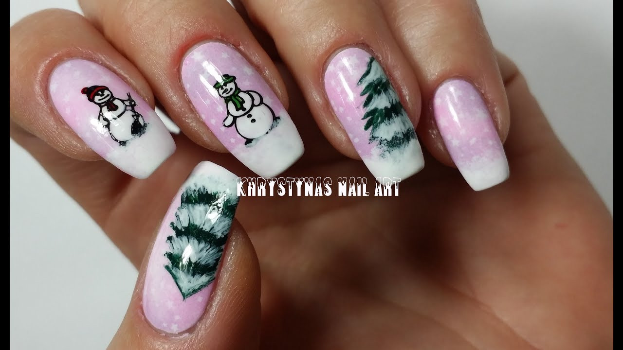 Freehand Nail Art
 Nail Art for Christmas New Years Freehand & Stamping