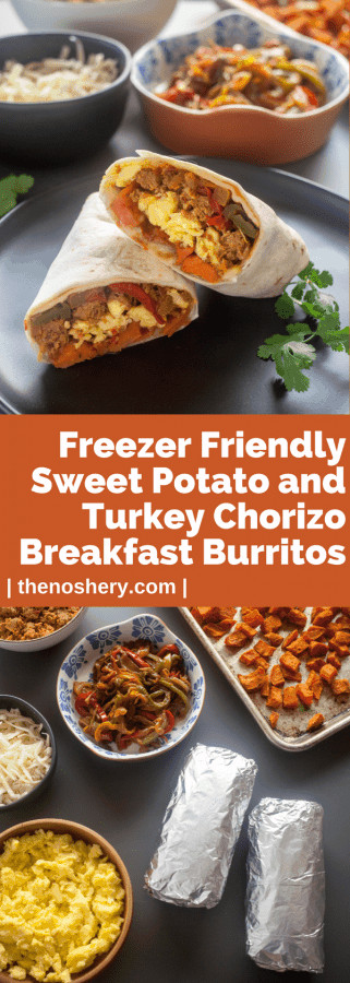 Freezer Breakfast Burritos With Potatoes
 Freezer Breakfast Burritos with Sweet Potato Turkey Chorizo