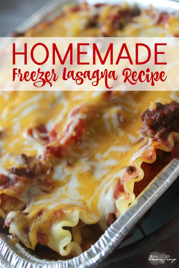 Freezer Lasagna Recipe
 Homemade Freezer Lasagna Recipe