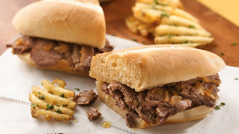 French Sandwich Recipes
 Slow Cooker Easy French Dip Sandwiches Recipe Pillsbury