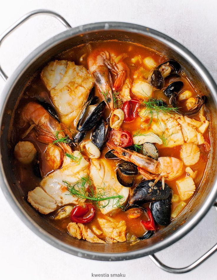 French Seafood Recipes
 Bouillabaisse French Fish & Seafood Stew Soup